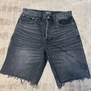 abercrombie denim dad shorts